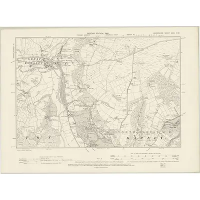 1897 Map of Derbyshire XXIX.NW, 1900 Print