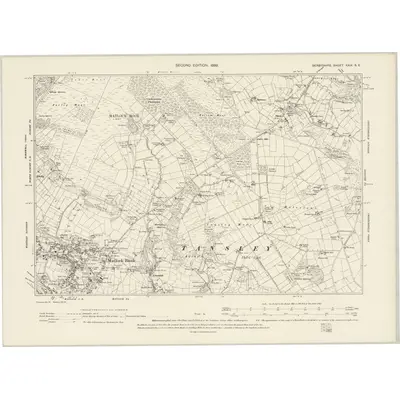 1897 Map of Derbyshire XXIX.SE, 1899 Print