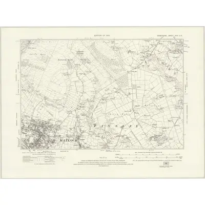 1919 Map of Derbyshire XXIX.SE, 1923 Print