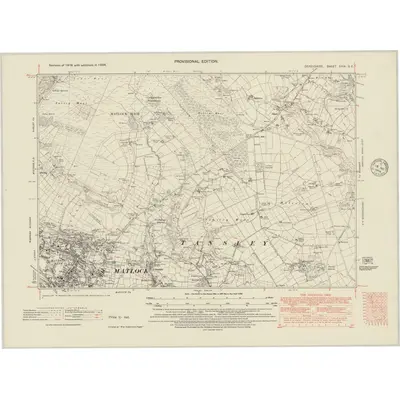 1938 Map of Derbyshire XXIX.SE, 1948 Print