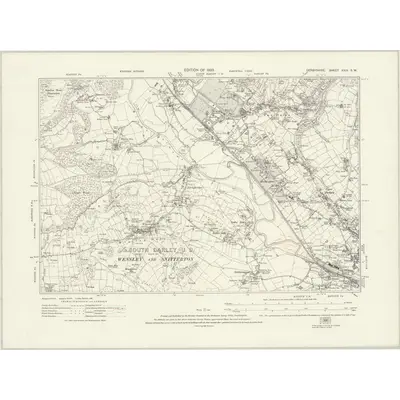 1919 Map of Derbyshire XXIX.SW, 1923 Print