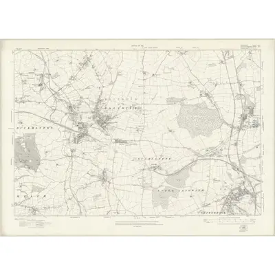 1913 Map of Derbyshire XXVI, 1921 Print