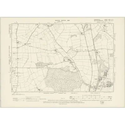 1897 Map of Derbyshire XXVI.NE, 1899 Print