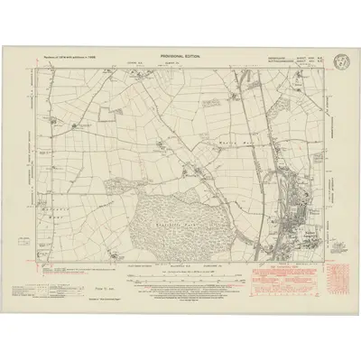 1938 Map of Derbyshire XXVI.NE, 1948 Print