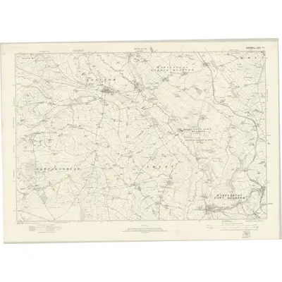 1919 Map of Derbyshire XXVII, 1923 Print