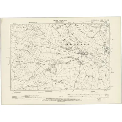 1897 Map of Derbyshire XXVII.NW, 1900 Print