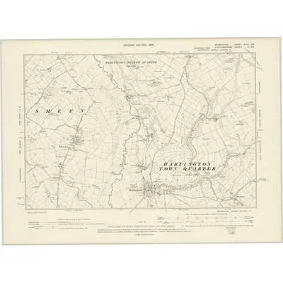 1897 Map of Derbyshire XXVII.SE, 1899 Print