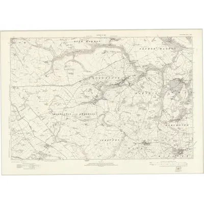 1919 Map of Derbyshire XXVIII, 1923 Print