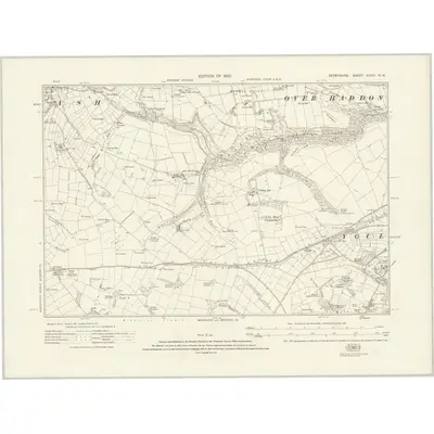 1919 Map of Derbyshire XXVIII.NW, 1923 Print