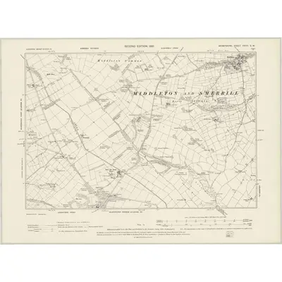 1897 Map of Derbyshire XXVIII.SW, 1900 Print
