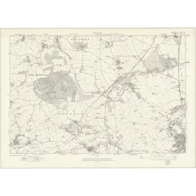 1914 Map of Derbyshire XXXI, 1921 Print