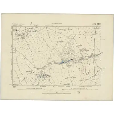 1875 Map of Derbyshire XXXI.NE, 1884 Print