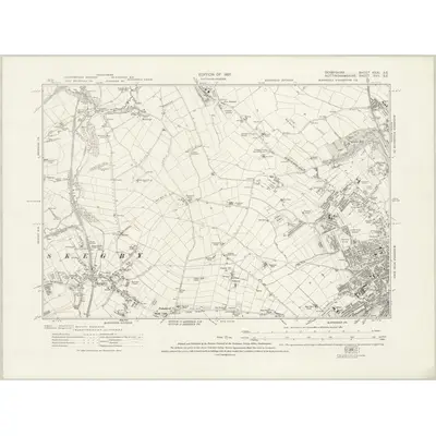 1914 Map of Derbyshire XXXI.SE, 1921 Print