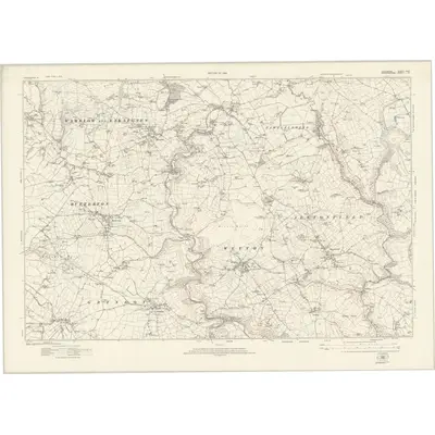 1919 Map of Derbyshire XXXII, 1924 Print