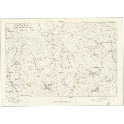1920 Map of Derbyshire XXXIII, 1923 Print