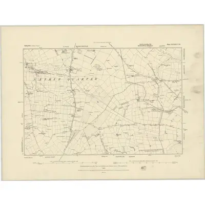 1877 Map of Derbyshire XXXIII.NW, 1884 Print
