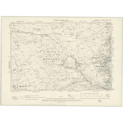 1897 Map of Derbyshire XXXIV.NW, 1900 Print