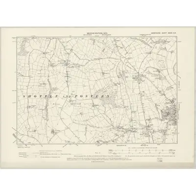 1898 Map of Derbyshire XXXIX.SE, 1900 Print