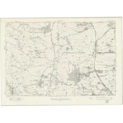 1913 Map of Derbyshire XXXV, 1921 Print