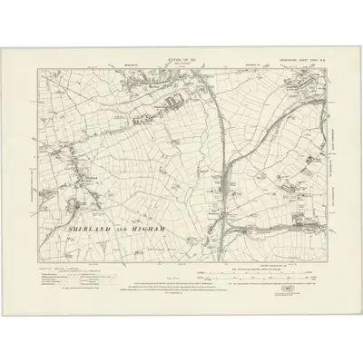1913 Map of Derbyshire XXXV.NE, 1921 Print