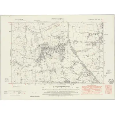 1937 Map of Derbyshire XXXV.SE, 1949 Print