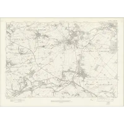 1913 Map of Derbyshire XXXVI, 1921 Print