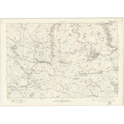 1920 Map of Derbyshire XXXVII, 1924 Print