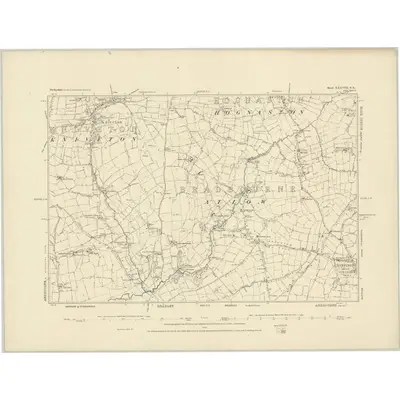 1879 Map of Derbyshire XXXVIII.SE, 1884 Print
