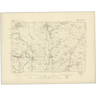 1879 Map of Derbyshire XXXVIII.SW, 1884 Print