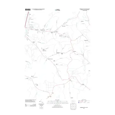 2013 Map of Derrick City, 2013 Print