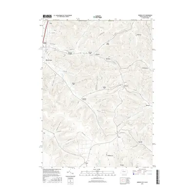 2016 Map of Derrick City, 2016 Print