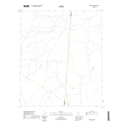 2019 Map of Derrick Draw, 2019 Print