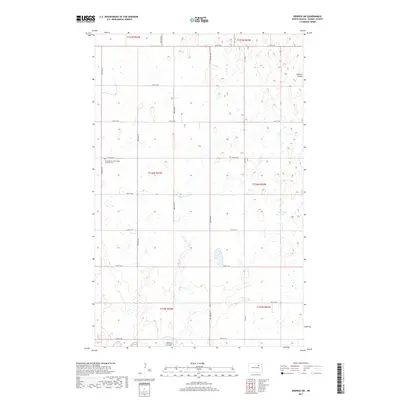 2017 Map of Derrick SW, 2017 Print