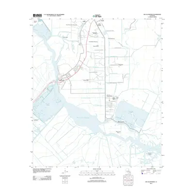 2012 Map of Des Allemands, 2012 Print