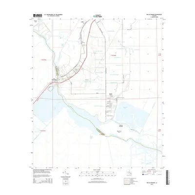 2015 Map of Des Allemands, 2015 Print