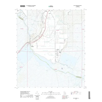 2018 Map of Des Allemands, 2018 Print