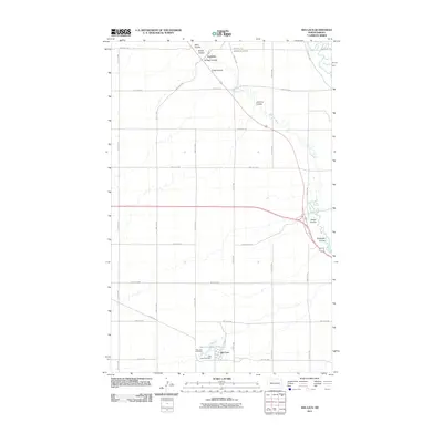 2011 Map of Des Lacs, 2011 Print