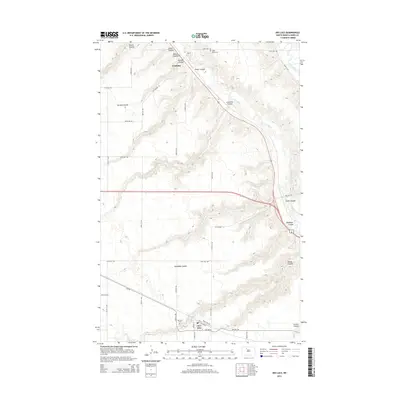 2014 Map of Des Lacs, 2014 Print