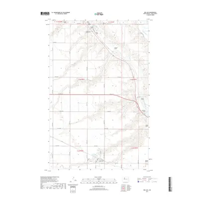 2017 Map of Des Lacs, 2017 Print