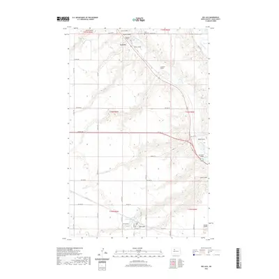 2020 Map of Des Lacs, 2020 Print