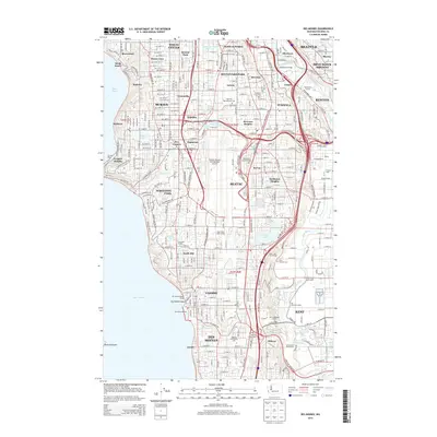 2014 Map of Des Moines, 2014 Print