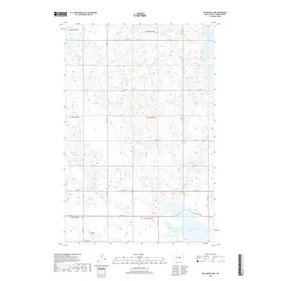 2018 Map of Des Moines Lake, 2018 Print