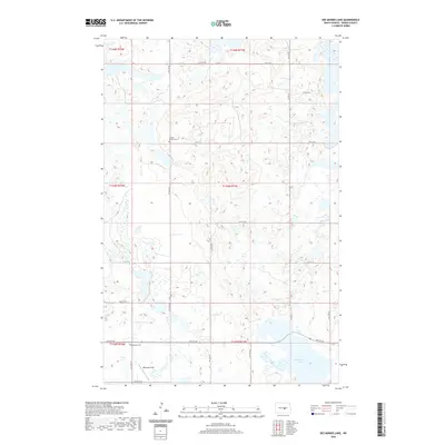 2020 Map of Des Moines Lake, 2020 Print