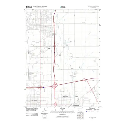 2010 Map of Des Moines NE, 2010 Print