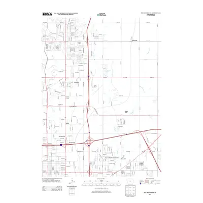 2013 Map of Des Moines NE, 2013 Print