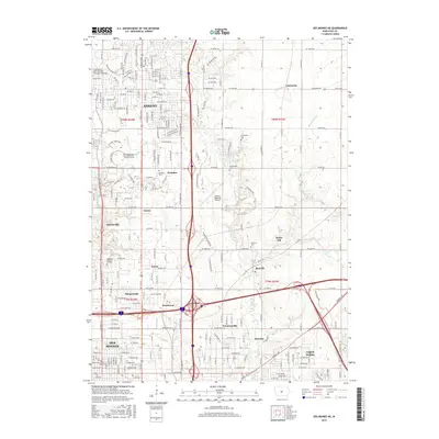 2015 Map of Des Moines NE, 2015 Print