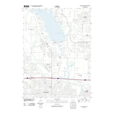 2010 Map of Des Moines NW, 2010 Print