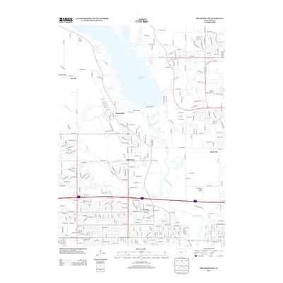 2013 Map of Des Moines NW, 2013 Print