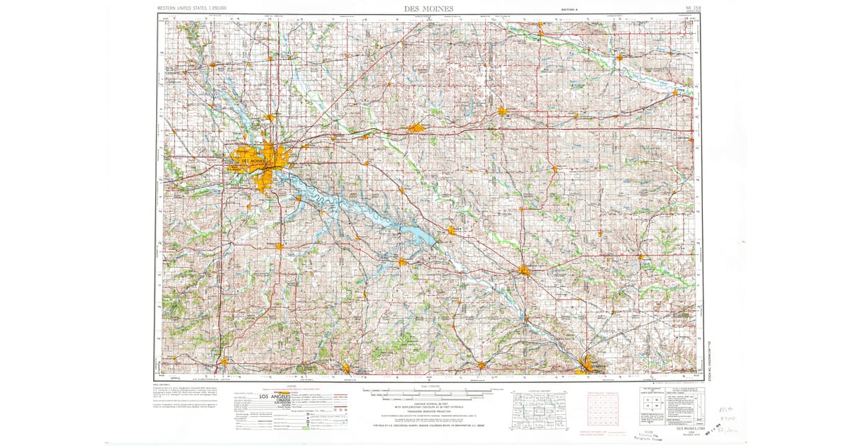 1950s Maps of Parnell IA Pastmaps - Des Moines Polk County Ia Usgs Topo 1954 P1973 Og 1200x630