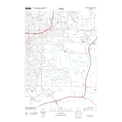 2013 Map of Des Moines SE, 2013 Print